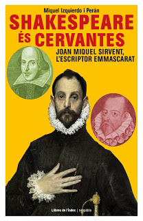 Coberta del llibre Shakespeare és Cervantes, obra de Miquel Izquierdo