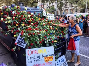 Mostres de suport als cossos policials catalans