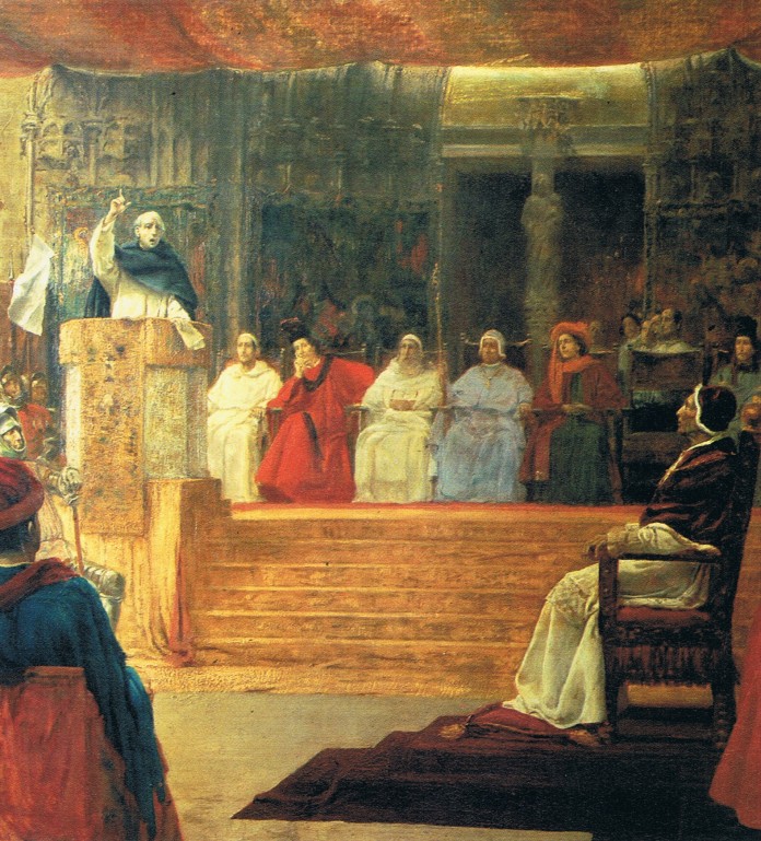 Pintura que representa el Compromís de Casp. Final de la dinastia del Casal de Barcelona.