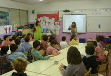 Aula d'educació primària de l'escola Catalunya (Sabadell)