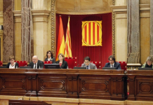 Imatge de la sessió de control del Parlament de Catalunya (17/3/2016)