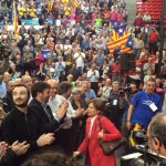La Presidenta del Parlament, a la seva arribada a l’Assemblea