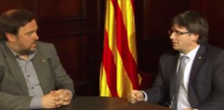 Trobada d'Oriol Junqueras amb Carles Puigdemont