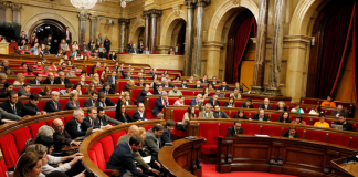 Instantània de les votacions a la cambra catalana (foto: Parlament de Catalunya)
