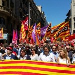 Representants d’ERC, PSC, CUP i Demòcrates a la Manifestació 29M | Cup Nacional