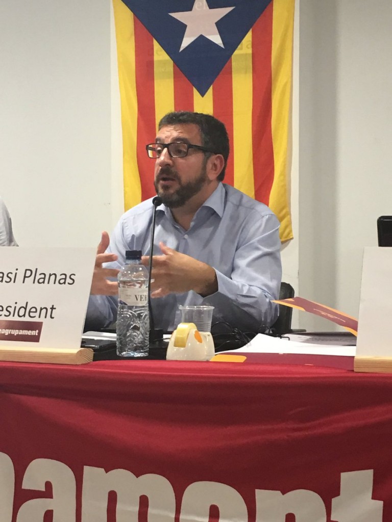 Ignasi Planas en l'assemblea de Reagrupament | Reagrupament