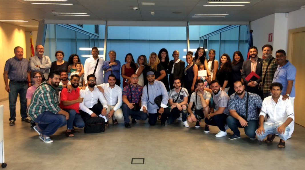 Foto de grup de la presentació de CampusRom