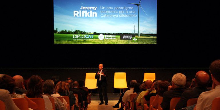 Conferència d'en Jeremy Rifkin a Sant Cugat.