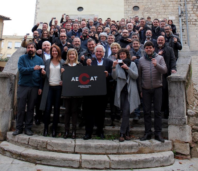 Foto de família dels regidors que han participat de la presentació de l'AECAT a Girona | AMI