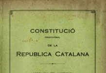 Portada de la Constitució de la República Catalana elaborada a l'Havana