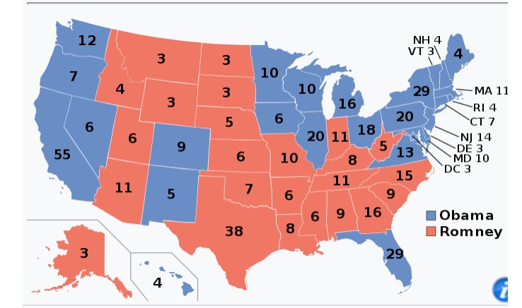 Mapa electoral 2012.