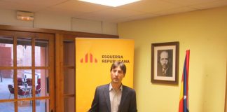 Jordi Solé en un acte de les eleccions municipals | ERC Caldes de Montbui