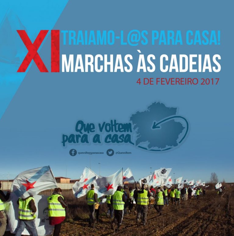 Marxa solidària per reclamar el trasllat a Galícia de presos i preses independentistes