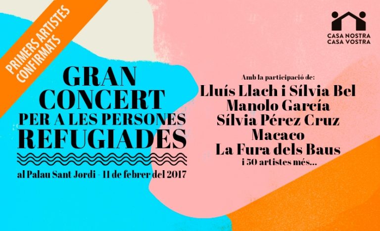 Gran Concert a Barcelona per a les Persones Refugiades
