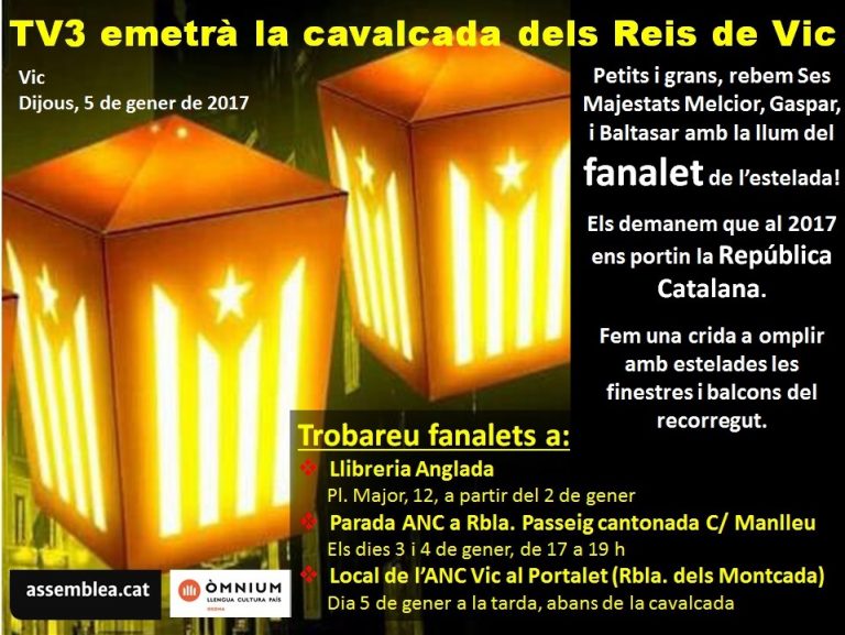 Histerisme espanyol per la cavalcada de Vic