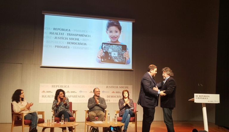 Moment de l'acte d'ERC i D's titulat ‘De República a República’ | Oriol Vila