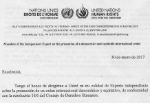 Extracte de la carta enviada per Zayas a l'ambaixadora d'Espanya a Ginebra | CCN