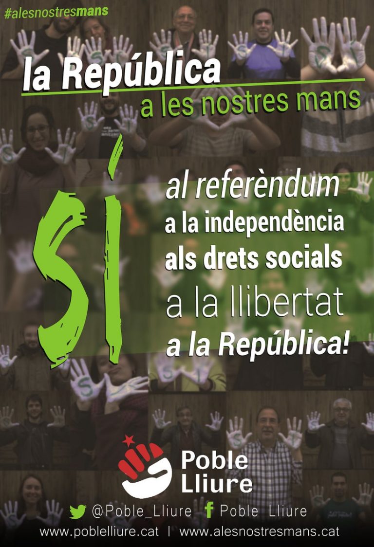 Poble Lliure engega la campanya pel Sí