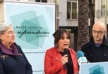 Roda de premsa de presentació del Pacte Local pel Referèndum a Badalona | PLRB