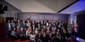 Foto de família dels Premis Enderrock | Xavier Mercadé