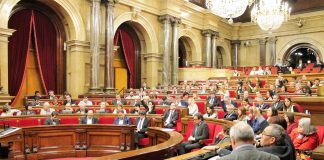 Un dels moments del ple del Parlament d'aquest dimecres | Parlament de Catalunya