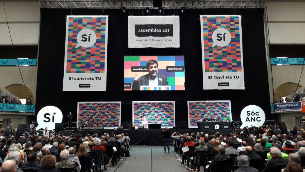 Jordi Sànchez durant la seva intervenció final a l'assemblea general de l'ANC | ANC