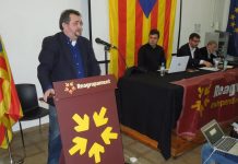 Josep Sort durant el seu parlament a la XI Assemblea | Reagrupament
