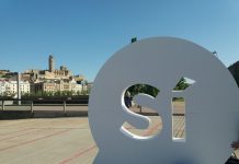 El 'Sí' gegant a la ciutat de Lleida