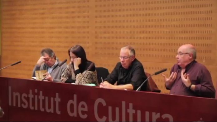Lluís Rabell en una conferència de l'Institut de Cultura l'any 2014