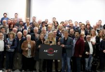 Foto de grup dels càrrecs electe del Baix Llobregat que han assistit a la presentació de l'AECAT | AMI