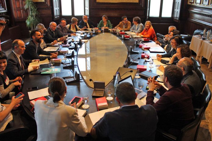 Reunió de la Junta de Portaveus on s'ha decidit l'ordre del dia del proper ple | Parlament de Catalunya