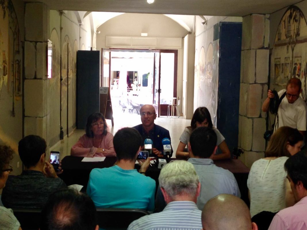 Moment de la presentació de la Coordinadora d'Electes del Maresme Moment de la presentació de la Coordinadora d'Electes del Maresme