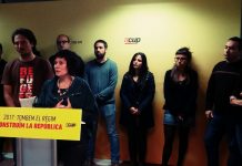 Roda de premsa de la CUP presentant la campanya | CUP