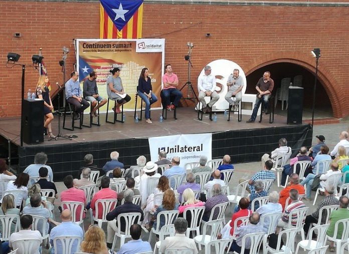 Imatge de l'acte unitari pel SÍ a Vilassar de Mar
