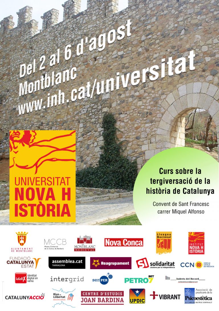 Avui comença la IV Universitat Nova Història a Montblanc