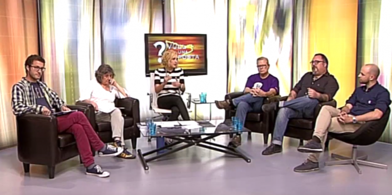 Moment del programa 'Vull una resposta' de 14 de setembre del 2017 censurat per la direcció d'ETV Llobregat