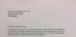 La carta que Puigdemont ha enviat a Rajoy com a segona resposta a la interpel·lació del president espanyol
