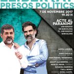 Cartell de l’acte: Llibertat Presos Polítics