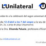 2n Aniversari l’Unilateral