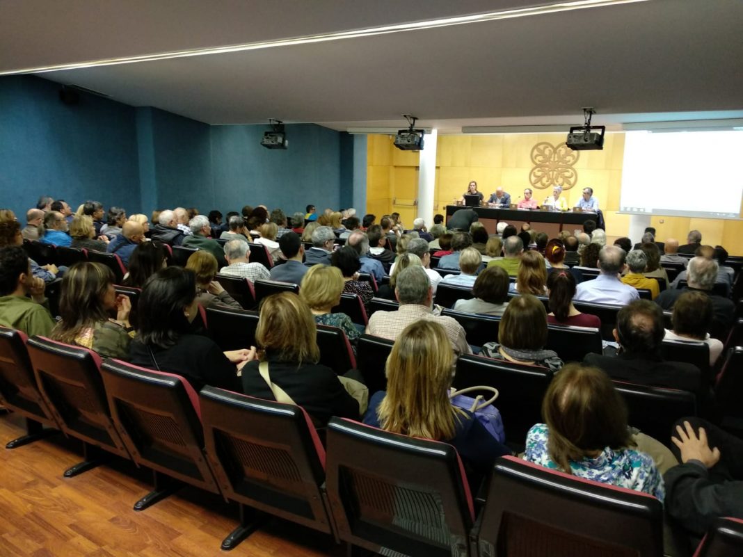 Moment de la presentació del manifest per a la candidatura unitària a Mataró