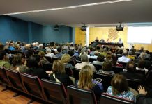 Moment de la presentació del manifest per a la candidatura unitària a Mataró
