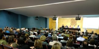 Moment de la presentació del manifest per a la candidatura unitària a Mataró