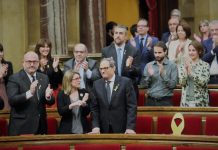 Quim Torra després de ser investit President | Parlament de Catalunya (Miquel González de la Fuente)