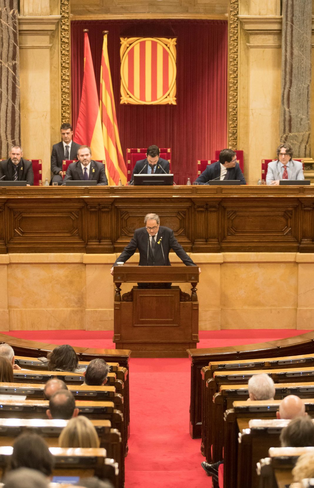 Moment de la intervenció de Quim Torra en el segon debat d'investidura | Parlament de Catalunya (Miquel González de la Fuente)