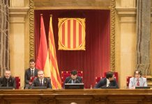 Moment de la intervenció de Quim Torra en el segon debat d'investidura | Parlament de Catalunya (Miquel González de la Fuente)