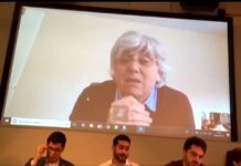 Intervenció a través de videoconferència de Clara Ponsatí durant l'acte de l'ANC de Londres