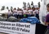 Moment de l'acte de suport als #9delPalau | Llorenç Prats