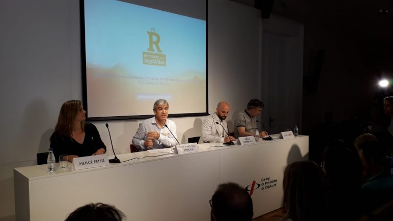 Presentació de la iniciativa 'Primàries per la República' al col·legi de periodistes | Llorenç Prats