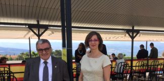 Àngel Ros (PSC) i Ángeles Ribes (C's) en l'entrega de despatxos a l'acadèmia militar de Talarn | C's Lleida