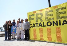 Les entitats sobiranistes denuncien la repressió política durant els Jocs Mediterranis | Assemblea Nacional Catalana